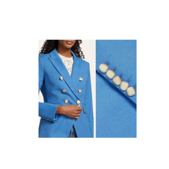 Veronica Beard Dickey Miller Jacket in Azure Blue Color - Picture 6 of 8